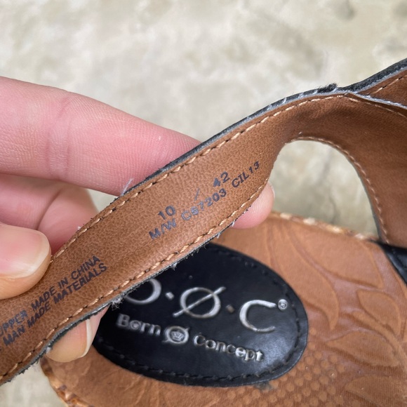 BOC Born black strap wedge heels - Picture 8 of 9